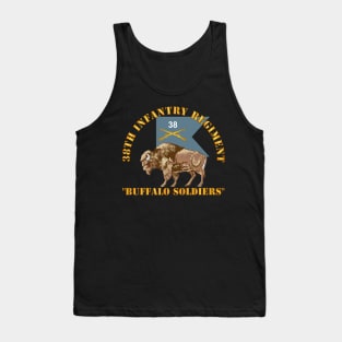 38th Infantry Regiment - Buffalo Soldiers w 38th Inf Guidon Tank Top